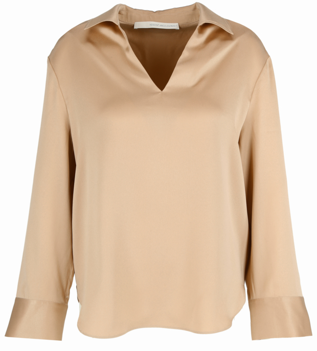 Herzen's Angelegenheit Bluse Gr. 42 in braun | 95% Seide