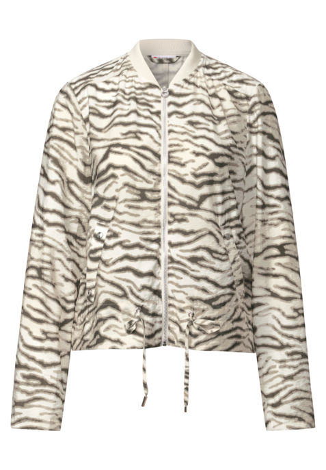Street one Blouson "Print" Gr. 46 in braun | 82% Viskose