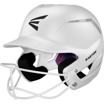 Easton Z50 Matte Softball Batting Helmet with Softball Mask White