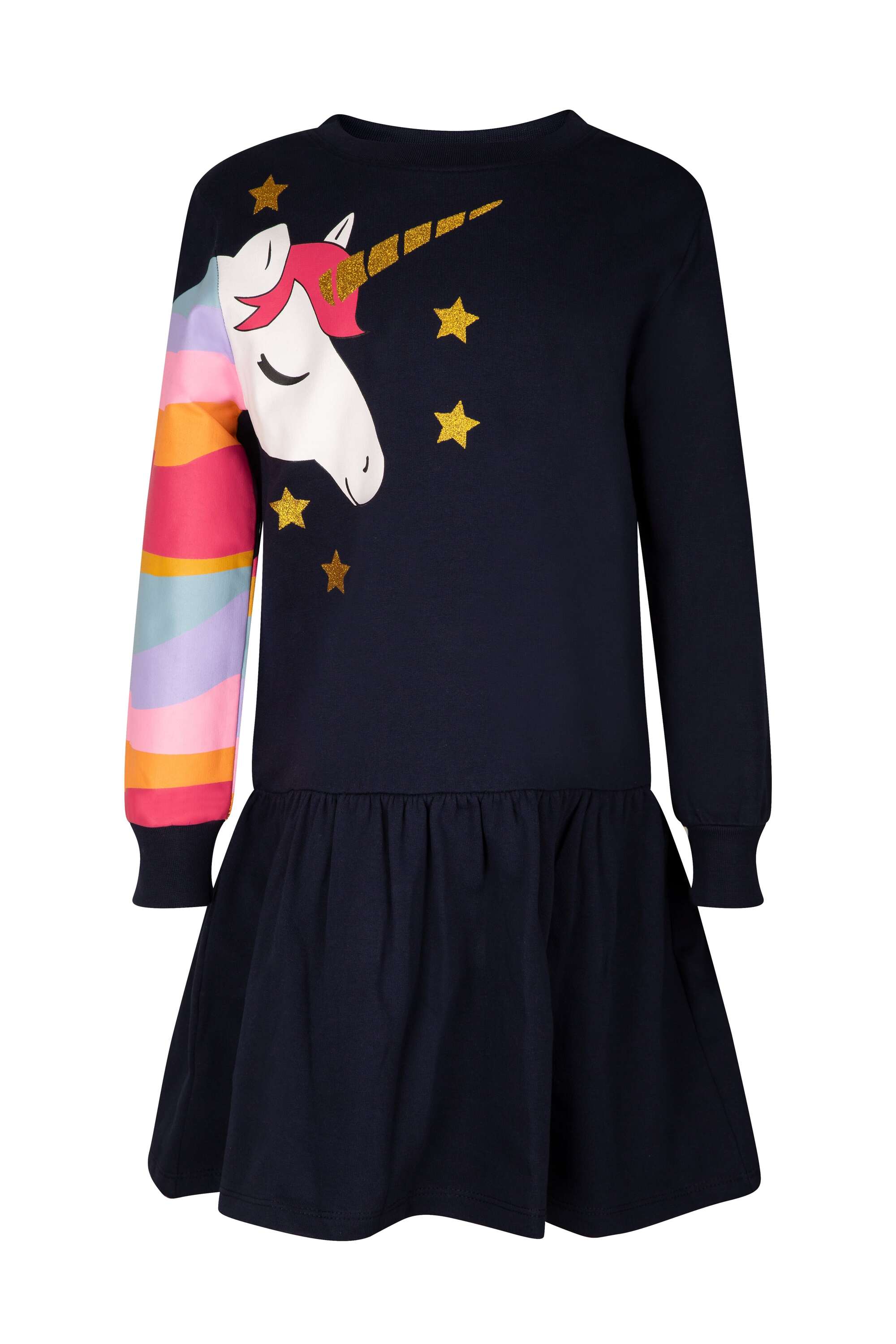 Sommerkleid HAPPY GIRLS "dress", Mädchen, Gr. 122, EURO-Größen, blau (navy), Stoff, 100% Baumwolle, normal, Kleider Image