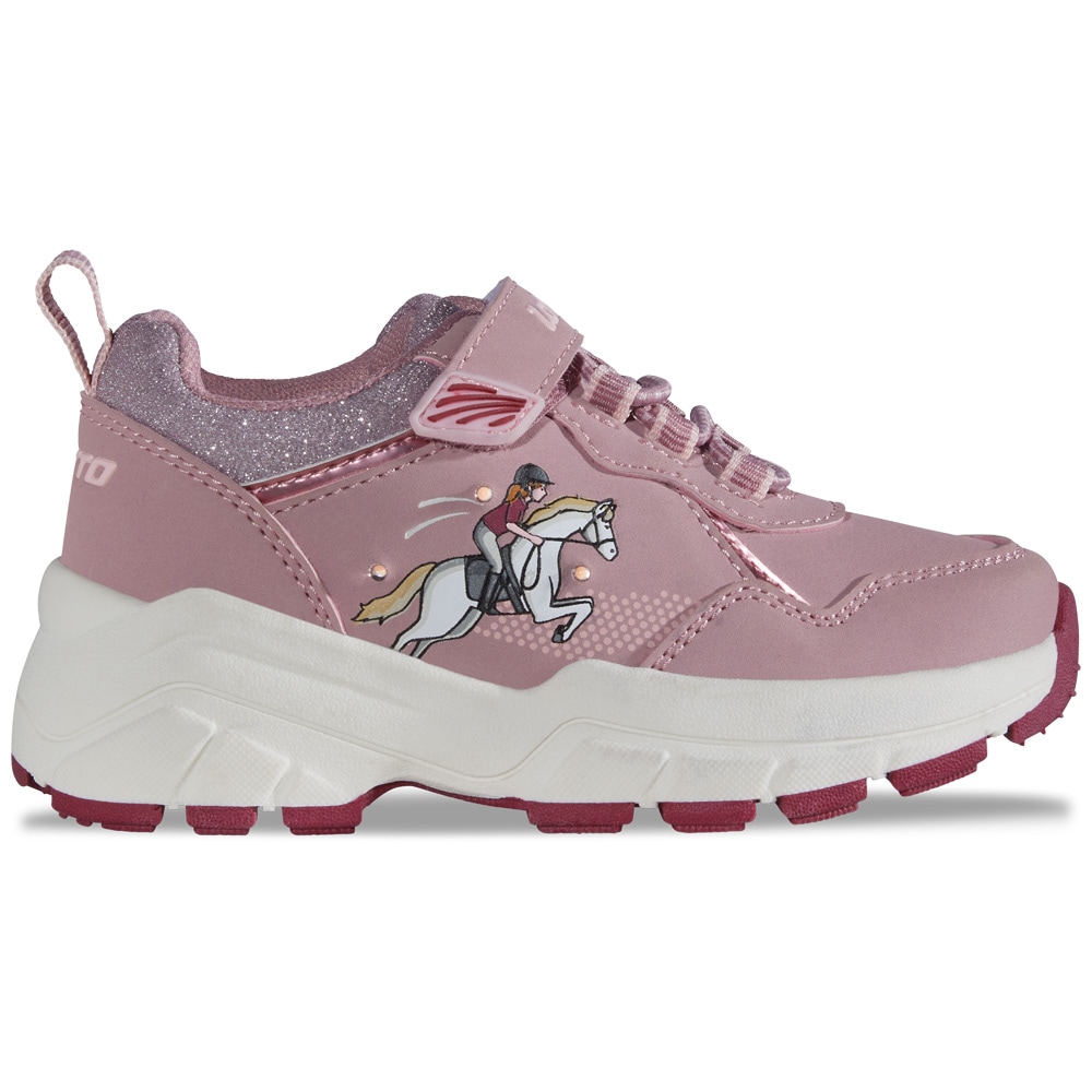 Sneaker LOTTO, Kinder, Gr. 31, dunkelrose, rose, Synthetik, Textil, mehrfarbig, Schuhe, - mit Leuchtelementen Image