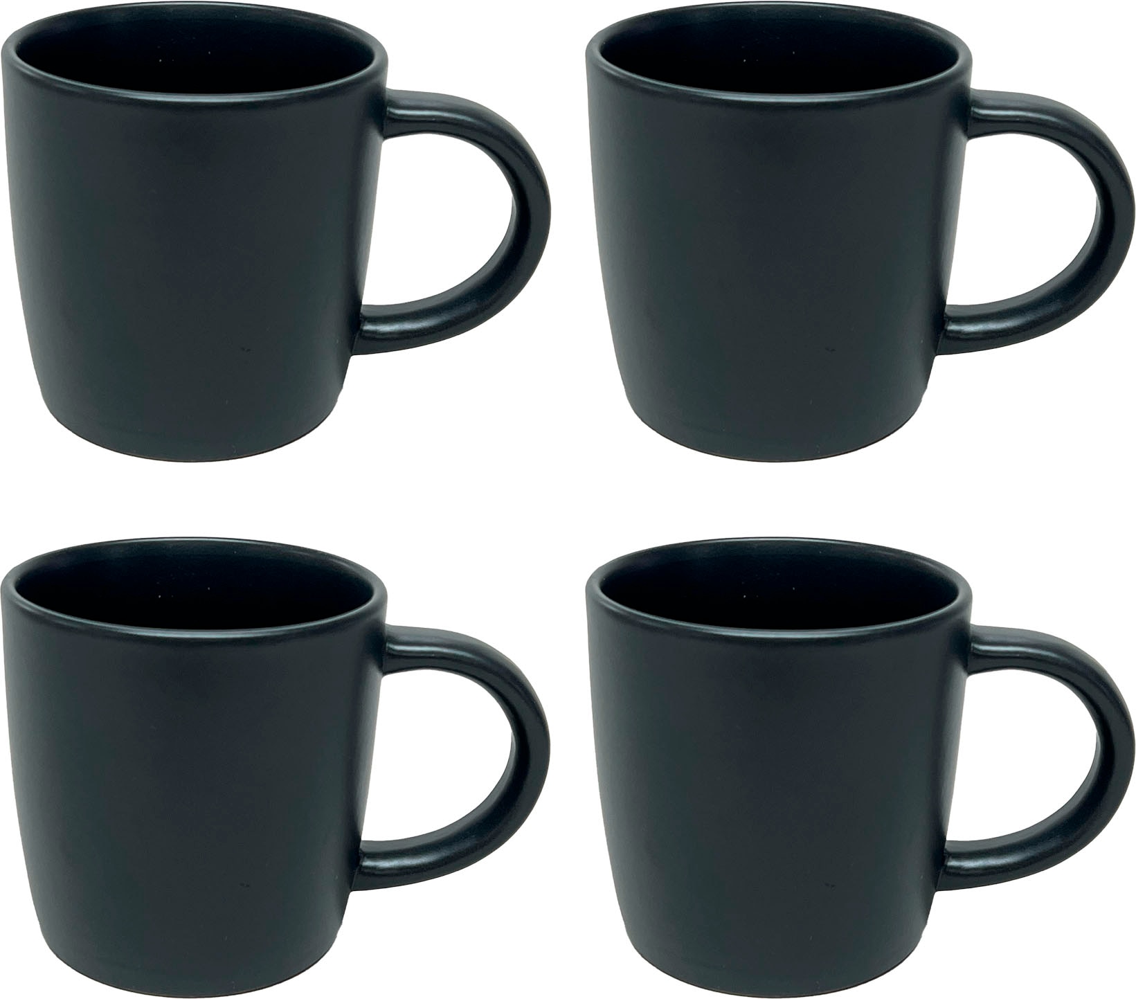 Becher "Belli", schwarz, 4 Stk., Steingut, LEGER HOME BY LENA GERCKE, Trinkgefäße, Scandi Style, 4-teilig Image