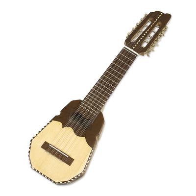 Inca Sun,'Handcrafted Genuine Peruvian Charango Guitar with Case'