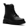 Schnürboots CLARKS "Orinoco 3 Style", Damen, Gr. 39,5, schwarz, Leder, elegant, Schuhe, Stiefel, Schnürboots mit Blockabsatz