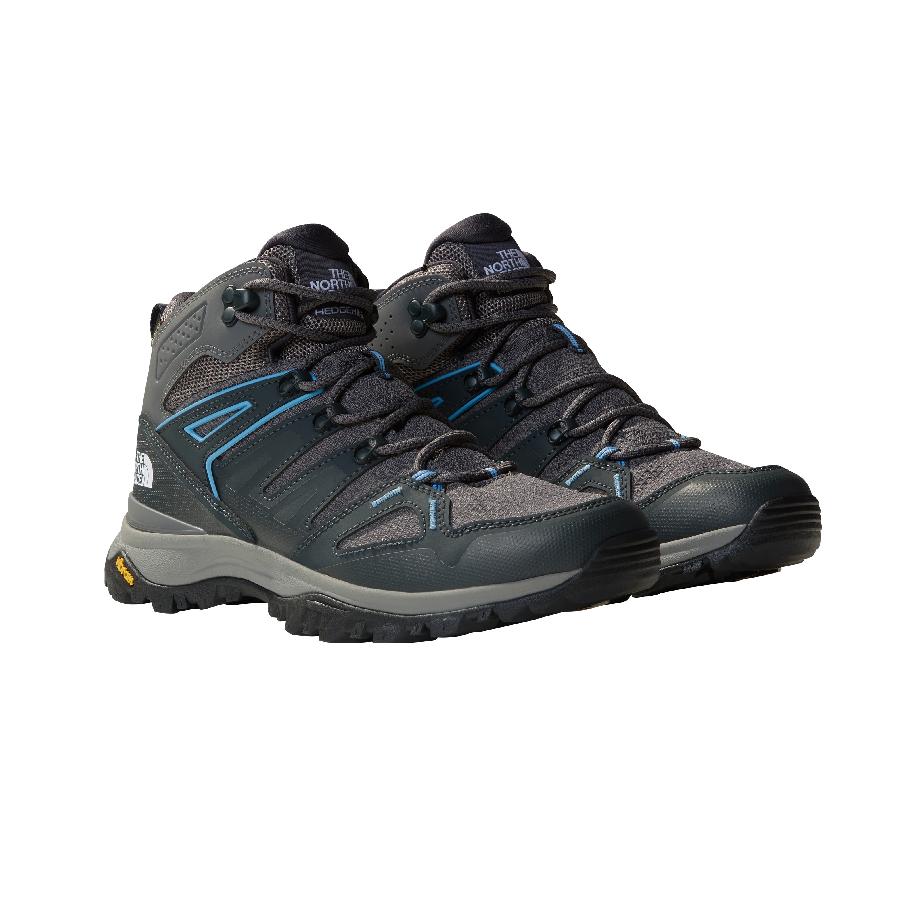 Wanderschuh THE NORTH FACE "W HEDGEHOG MID GORE-TEX", Gr. 37, smoked pearl, asphalt gr, Textil, Sportlich, Schuhe, wasserdicht
