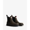 Gummistiefel HUNTER "WOMENS CHELSEA COMMANDO BOOT", Gr. 43, chocolate braun, schwarz, Synthetik, sportlich, Schuhe, wasserdicht