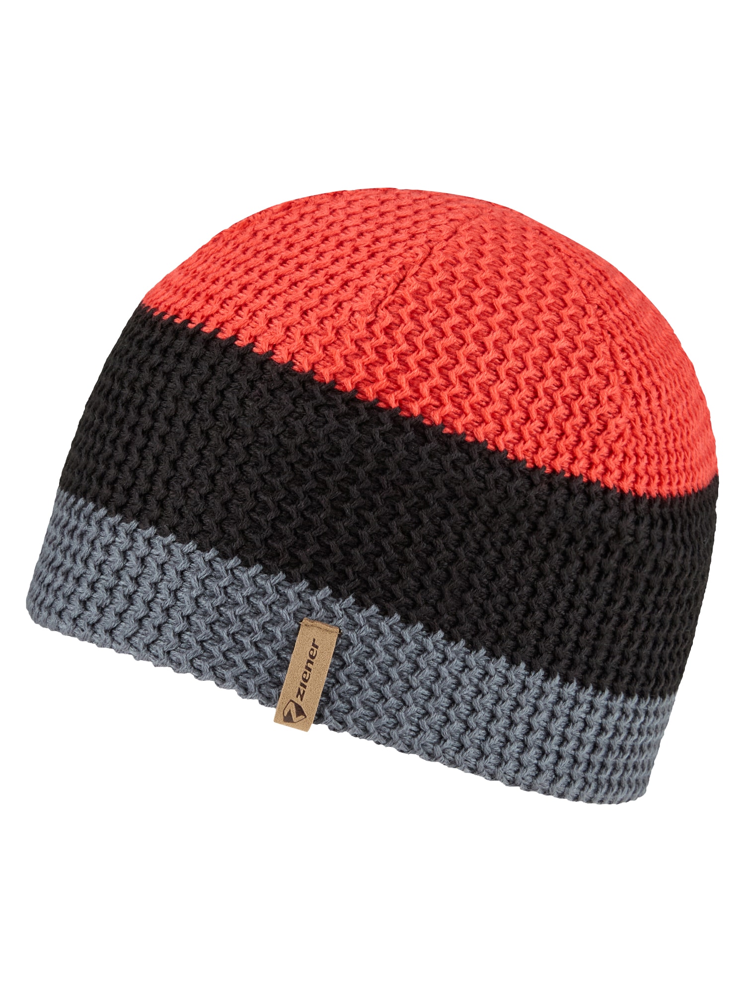 Skimütze ZIENER "IBLIME-Z hat unisex", Herren, schwarz (schwarz. rot), Materialmix, Mützen Image