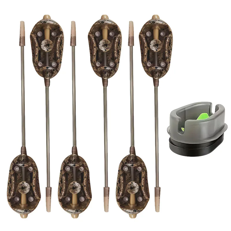 YOTO Karpfen-Feeder (1 Stück/2 Stück/3 Stück/5 Stück Optionen): Langfutter-Anti-Tangling-Design mit schnellem Gewichtswechsel (20 g–60 g, 5 Größen) Image