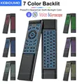 Mouse wireless Air Voice 2 in 1 Mini tastiera Bluetooth 2.4G Telecomando ricaricabile Apprendimento IR per Smart TV Android TV Box