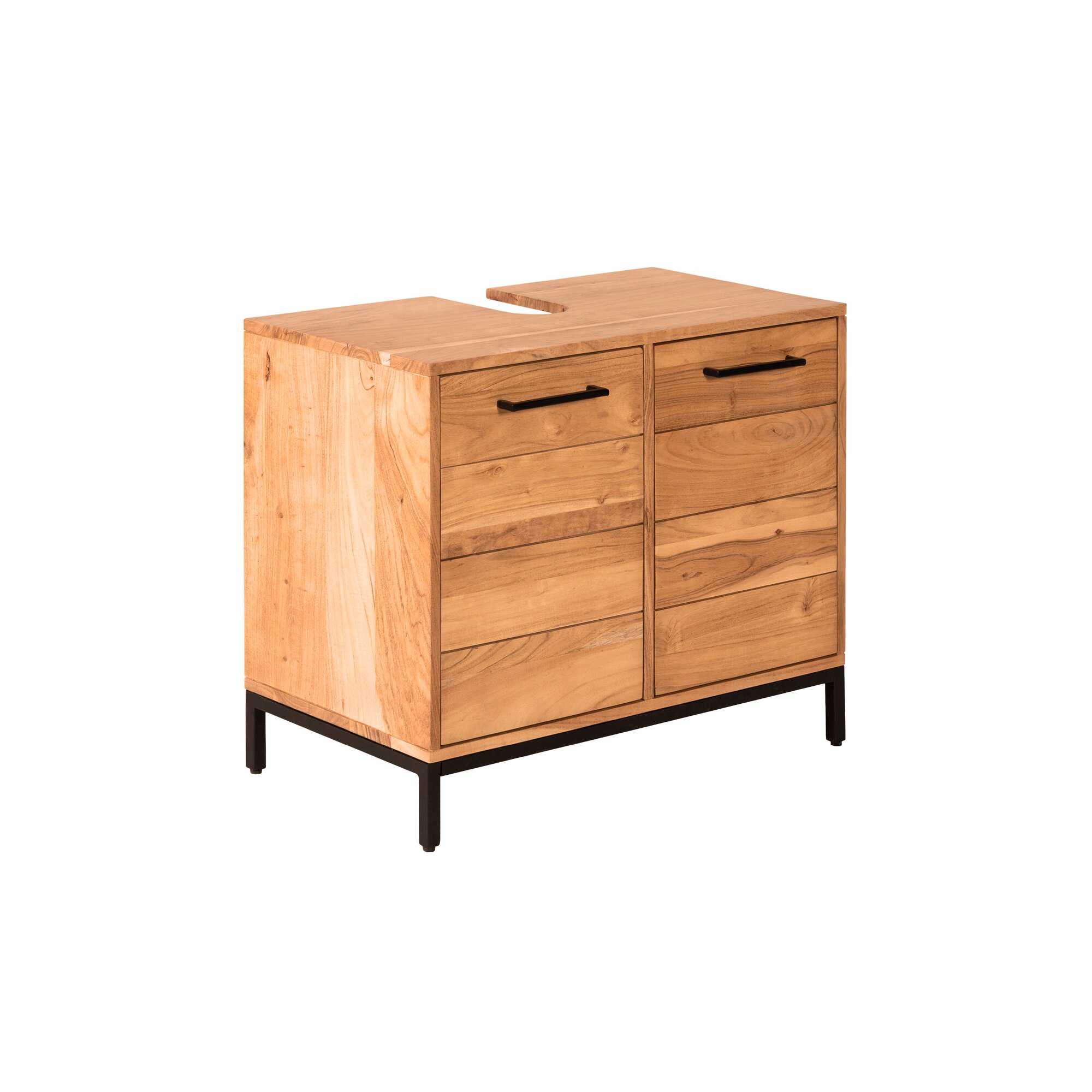 die Faktorei »Urban Spa« Waschbeckenunterschrank I 68x60x40 cm / Akazie massiv