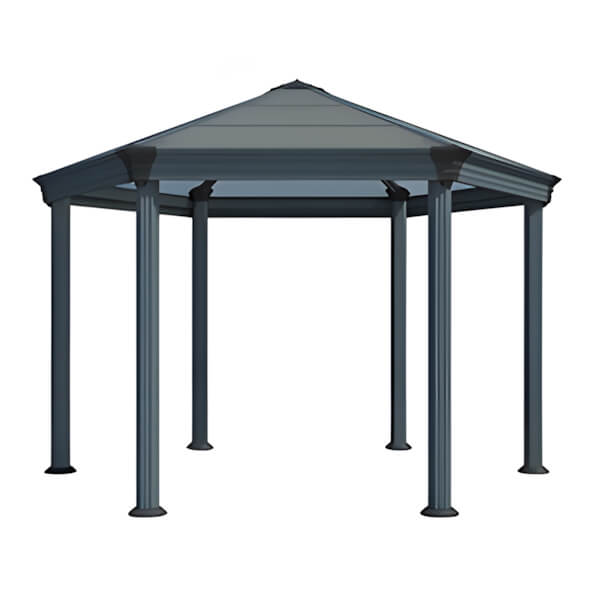 Palram-Canopia Roma Hexagon Garden Gazebo (Grey / Bronze)