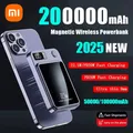 Batteria di alimentazione wireless magnetica da 100000 mAh Batteria con clip posteriore di emergenza portatile a ricarica rapida da 22,5 W per iPhone Huawei Samsung 2025
