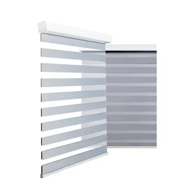 Customized Motorized Window Blinds Blackout Zebra Blinds Shades Dual Stripe Shades Day and Night Roller Blinds for Windows