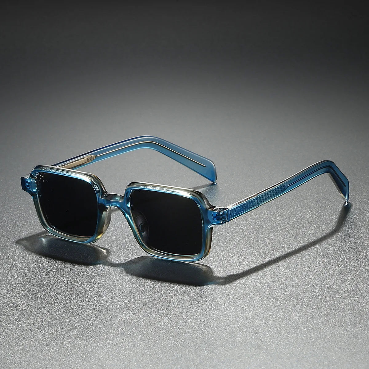 2025, quadratische Sonnenbrille für Herren und Damen, Retro-polarisierte Sonnenbrille, CP-Metallkern, Vintage-Farbe, Patchwork Image
