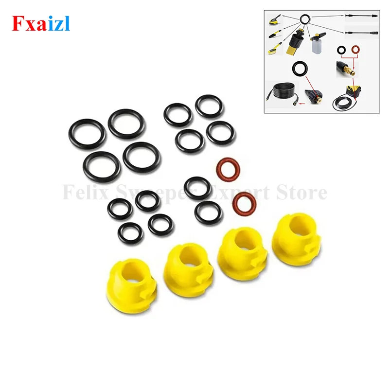 O-Ring Set Für Karcher K2 K3 K4 K5 K6 K7 Lanze Schlauch Düse Dichtung 2,640-729.0 Gummi O-Ring Hochdruckreiniger Zubehör Teil