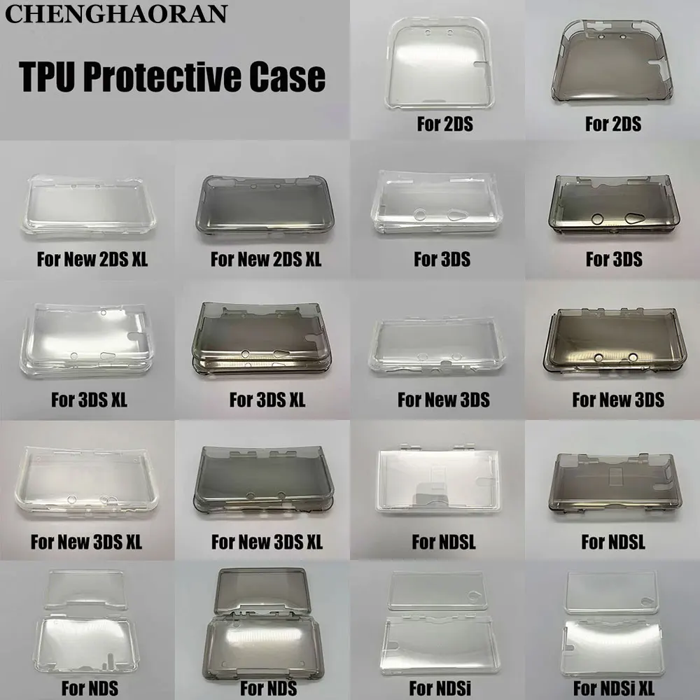 TPU Silikon Hülle Für Neue 2DS 3DS XL LL Spielkonsole Weiche Kristall Fall Schutzhülle Für NDS DS Lite NDSI XL
