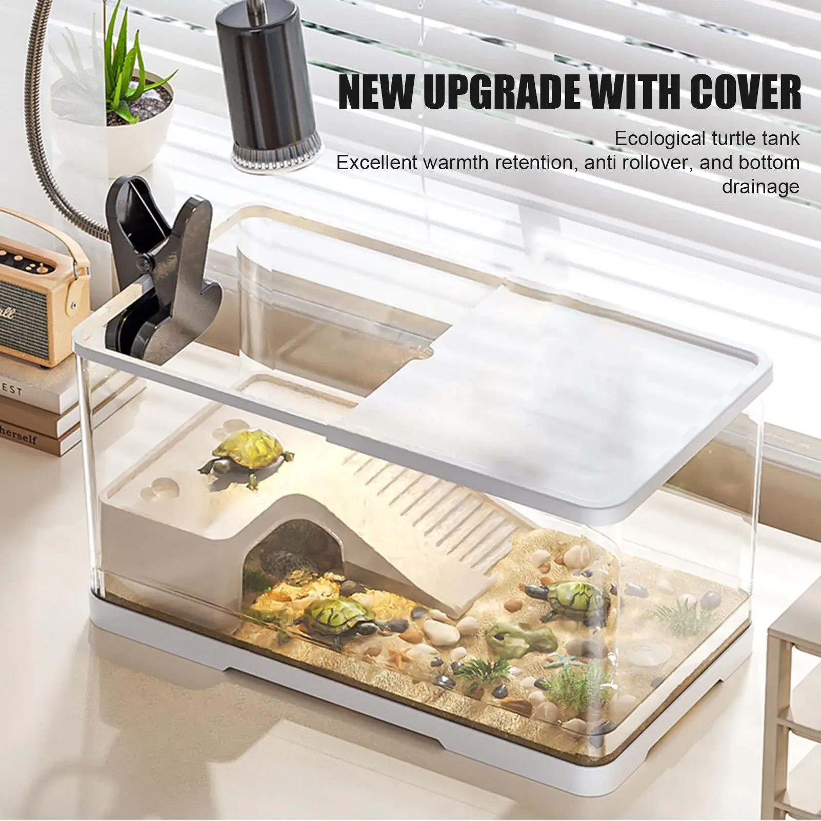 Schildkröte Aquarium Reptilien Tank Haushalt Aquarium Lebensraum Aquatische Schildkröte Aquarium Hydrokultur Tank Aquarium Vivarium Box