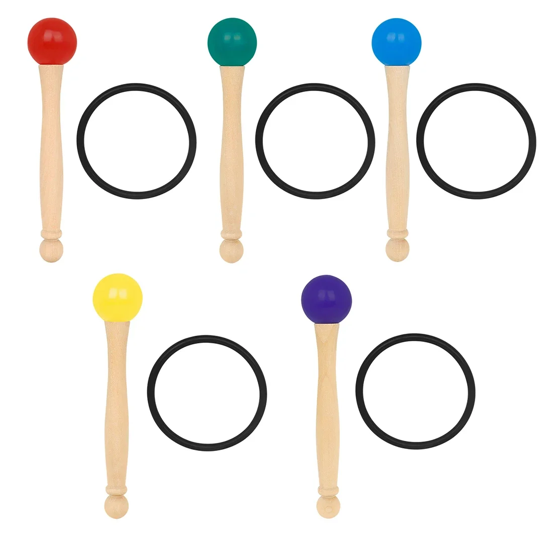 Kristall Klangschale Gummi Schlagstock Professionelle Klangschale Schlaginstrument Zubehör Drumstick mit Gummiring Image