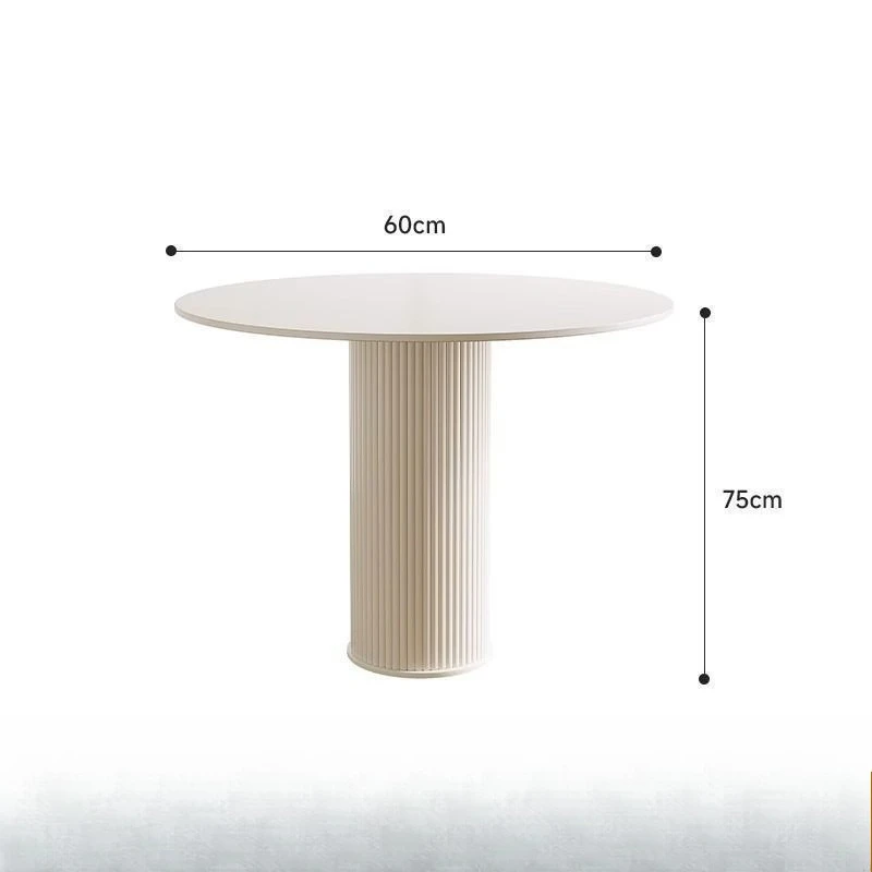 Creme Wind runder Esstisch Haushalt kleine Wohnung Schiefer Verhandlung und Stuhl Kombination modern einfach römisch Image