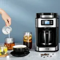 Macchina da caffè completamente automatica 2 in1 Macchina per caffè espresso Caffè americano Macinacaffè elettrico Display a LED per ufficio domestico