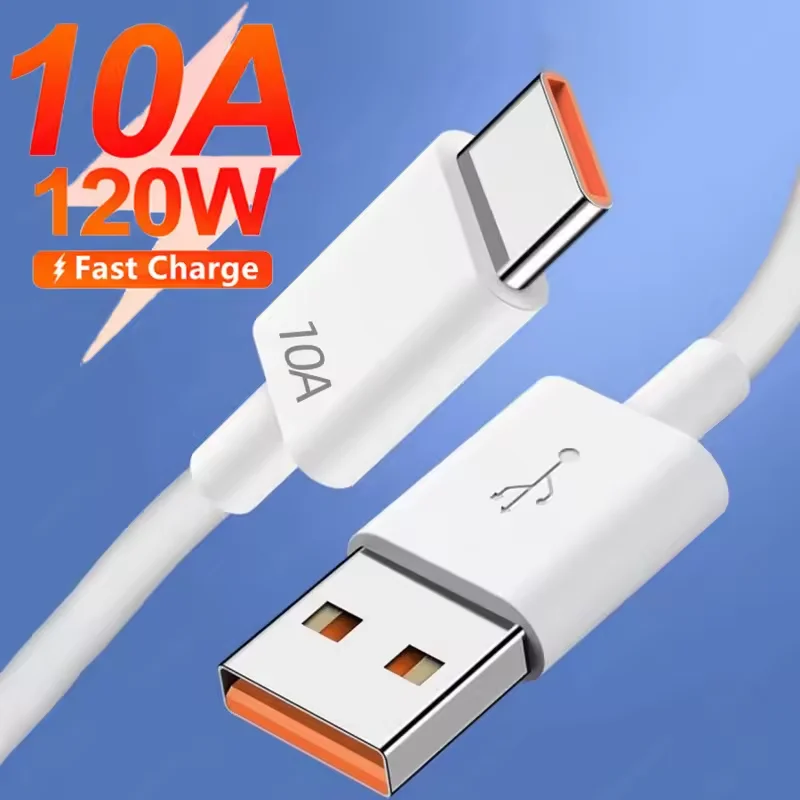 120 W 10 A USB-Typ-C-Kabel, superschnelles Laden, Ladeadapter, Datenkabel, USBA auf USB-C-Kabel, Schnelllade-Datenkabel, 0,25/1/1,5/2 m Image