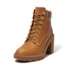Schnürstiefelette TIMBERLAND "ALLINGTON HEIGHTSMID LACE UP BOOT", Gr. 38, braun (wheat full grain), Leder, sportlich, Schuhe, Winterschuhe, Winterstiefel, Schnürboots, Winterboots