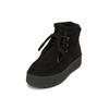 Stiefelette MARC O'POLO "mit flauschigem Warmfutter", Damen, Gr. 42, schwarz, Obermaterial: 100% Leder (Rind), unifarben, Schuhe