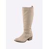 Stiefel ANDREA CONTI, Damen, Gr. 37, grau (taupe), Textil, modisch, Schuhe