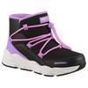 Schlupfboots SKECHERS "TURBO TREAD", Kinder, Gr. 33, bunt (schwarz, multi), Lederimitat, Textil, kontrastfarbene Details, casual, Schuhe, Winterboots mit Gummizug, Größenschablone zum Download