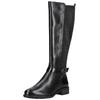 Stiefel TAMARIS "Tamaris Stiefel Leder/Synthetik", Damen, Gr. 41, schwarz, Leder, Synthetik, casual, Schuhe