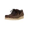 Mokassin CLARKS "Wallabee", Herren, Gr. 43, beige (beige, braun), Kunstfaser, klassisch, Schuhe, im ikonischen Design