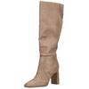 High-Heel-Stiefel STEVE MADDEN "STEVE MADDEN Stiefel Veloursleder", Damen, Gr. 40, grau (taupe), Veloursleder, casual, Schuhe