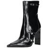 Stiefelette STEVE MADDEN "STEVE MADDEN Stiefelette Lederimitat", Damen, Gr. 41, schwarz, Lederimitat, elegant, Schuhe