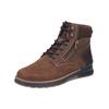 Schnürstiefelette RIEKER "Rieker Stiefelette Leder", Herren, Gr. 47, braun, Leder, casual, Schuhe