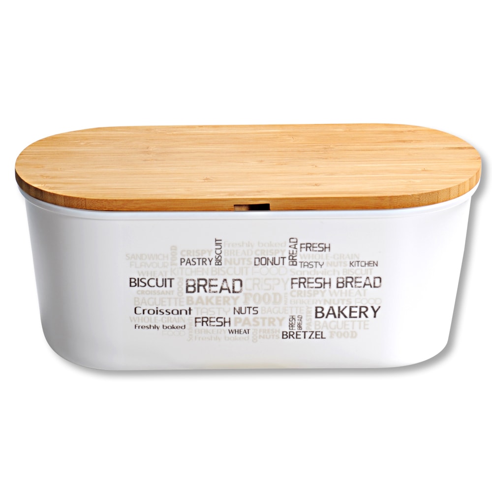 Brotkasten KESPER "Brotbox", weiß, B:34cm H:18cm, Lebensmittelaufbewahrungsbehälter, Deckel als Schneidebrett verwendbar Image