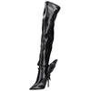 Overkneestiefel STEVE MADDEN "STEVE MADDEN Stiefel Lederimitat", Damen, Gr. 38, schwarz, Lederimitat, elegant, Schuhe