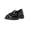 Slipper CLARKS "Lauryl Tassel", Damen, Gr. 40, schwarz, Synthetik, elegant, Schuhe, mit dekorativem Quastenakzent
