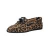Bootsschuh INUOVO "INUOVO Halbschuhe Veloursleder", Damen, Gr. 41, braun (leopard), Veloursleder, casual, Schuhe
