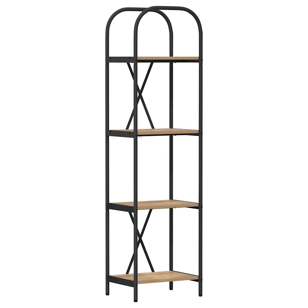 vidaXL Regal Eiche handwerklich 40 x 30 x 146 cm Holzwerkstoff Image