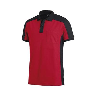 FHB Polo-Shirt KONRAD Größe XL zweifarbig rot/schwarz Image