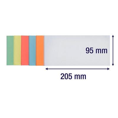 Franken 250er-Pack Moderationskarten »Rechteck« 20,5 x 9,5 cm 6 Farben, 20.5x9.5 cm