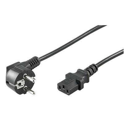 goobay Netzkabel Schutzkontakt/Geräte C13 schwarz 1,5 m Image