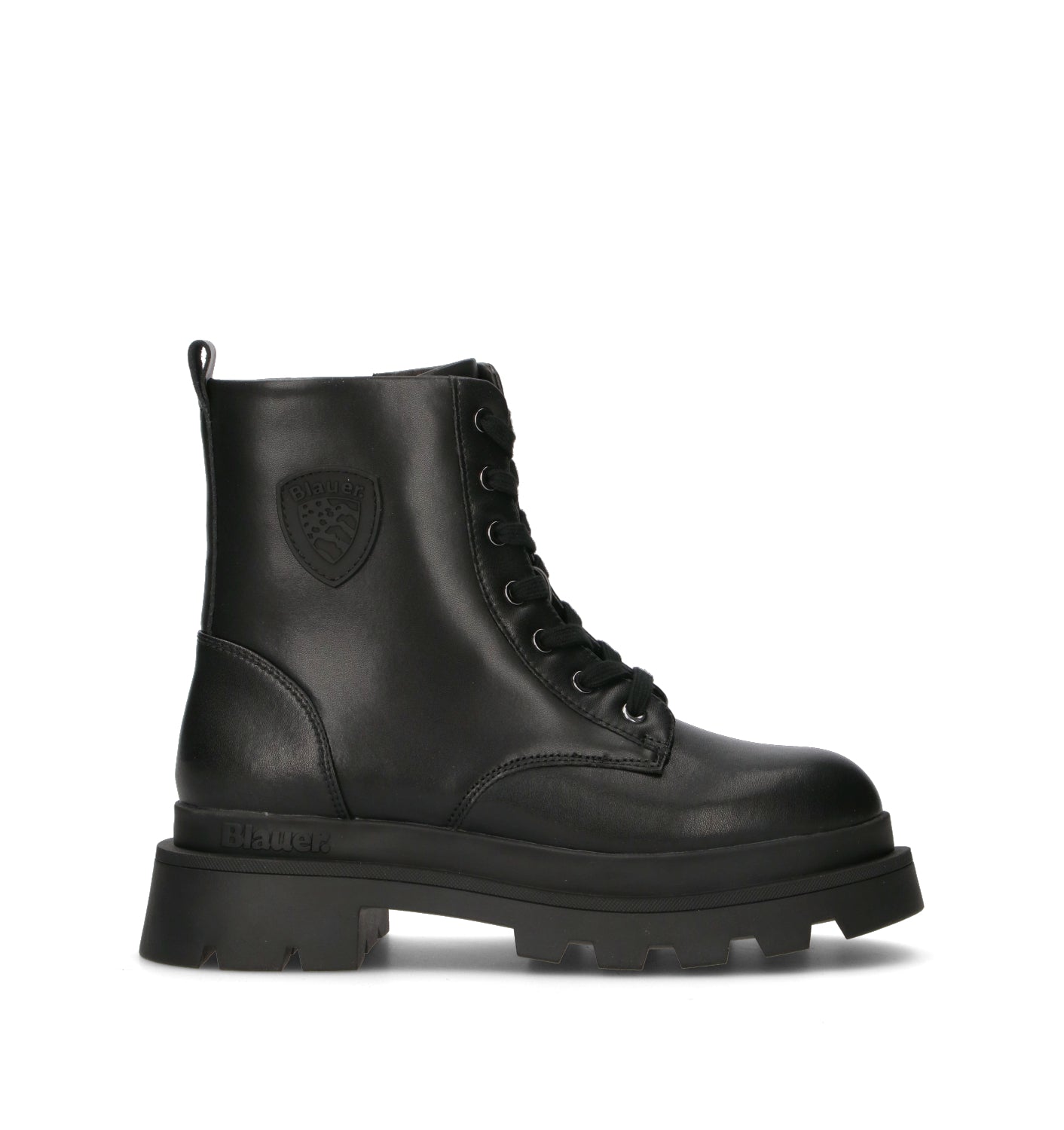 BLAUER Anfibio donna nero in pelle