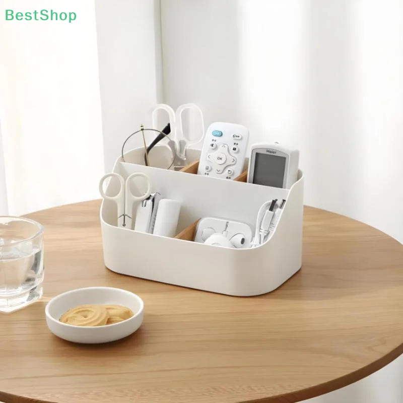    Multifunktionale Aufbewahrungsbox mit Kunststofffach, Kosmetik-Aufbewahrungsbox, Aufbewahrungsbox für Wohnzimmer, Büro, Schreibtisch-Organizer