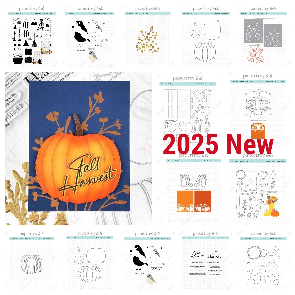Happy Halloween Fall Blessings Stamps Metal Cutting Dies DIY Scrapbooking Card Stencil Paper Cards Handmade Album Stamp Die