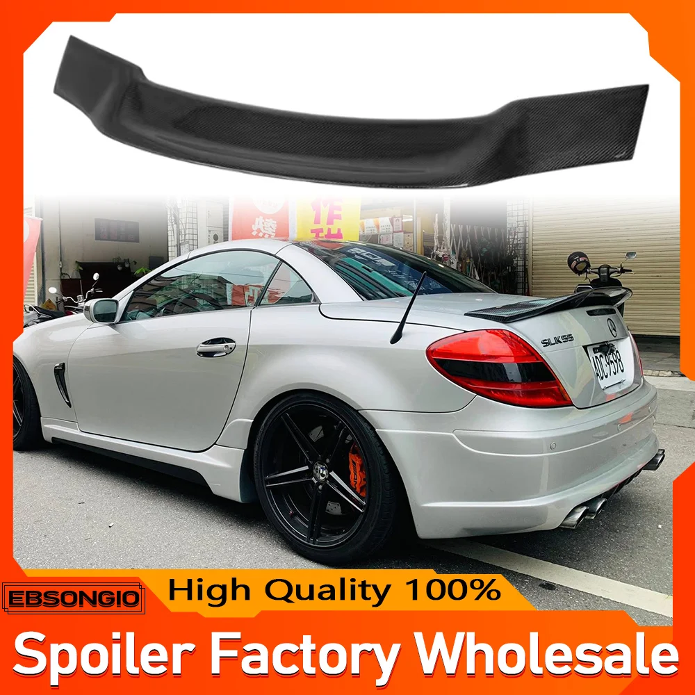 Per Benz R171 R Stile In Fibra di Carbonio Spoiler Posteriore Ala Per Benz SLK Classe R171 2005 - 2010 SLK200 SLK280 SLK300 SLK350 Spoiler