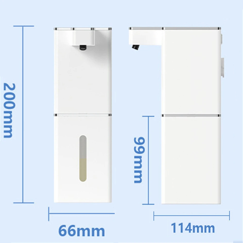 Dispenser automatico di sapone in schiuma a induzione con ricarica USB Lavamani touchless a infrarossi intelligente a 4 marce per cucina bagno 380ML