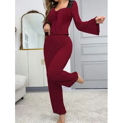 Sleep Shirts Pajamas for Women Pj Sets for Woman Pajama Pants Women's Sleep Wear Sexi Women's Home Clothes Nightgowns Pijama