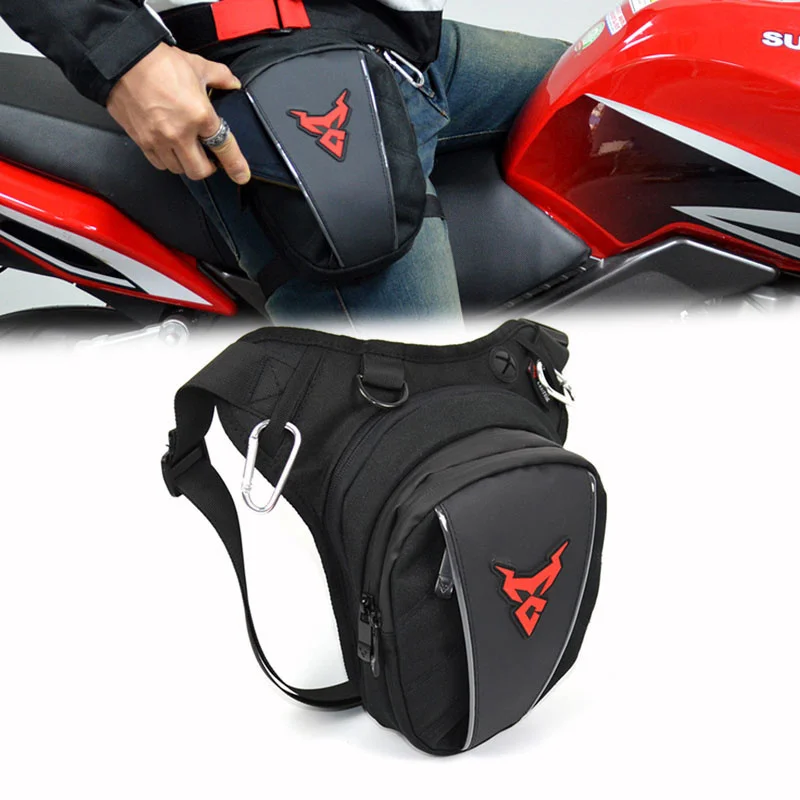 Wasserdichte Drop Taille Bein Tasche Oberschenkel Gürtel Hüfte Bum Motorrad Militärische Taktische Reise Handy/Handy Geldbörse Fanny Pack taschen Image