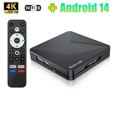 Android TV BOX X88 Pro Amlogic S905X5M Smart TV Box Unterstützung 2,4G/5G WiFi6 BT 5,0 1000M Lan Android 14 TV Box Set Top Box